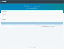 Tablet Screenshot of la.linkedin.com