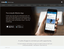 Tablet Screenshot of mobile.linkedin.com