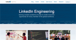 Desktop Screenshot of engineering.linkedin.com