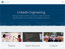 Tablet Screenshot of engineering.linkedin.com