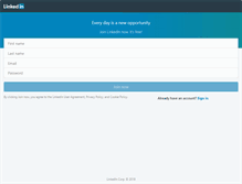 Tablet Screenshot of lk.linkedin.com