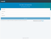 Tablet Screenshot of in.linkedin.com